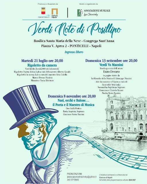Verdi Note di Posillipo…reading Verdi Vs Mazzini con Enzo Decaro nella congrega Sant’Anna a Ponticelli